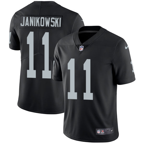Nike Raiders #11 Sebastian Janikowski Black Team Color Youth Stitched NFL Vapor Untouchable Limited Jersey - Click Image to Close